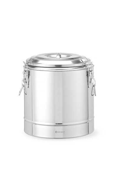 HENDI Container transport alimente, HENDI, 19L, inox, V, Ø350x(H)400mm