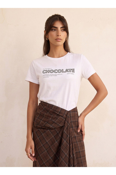 FAV Youth Cotton Slogan Print T-shirt