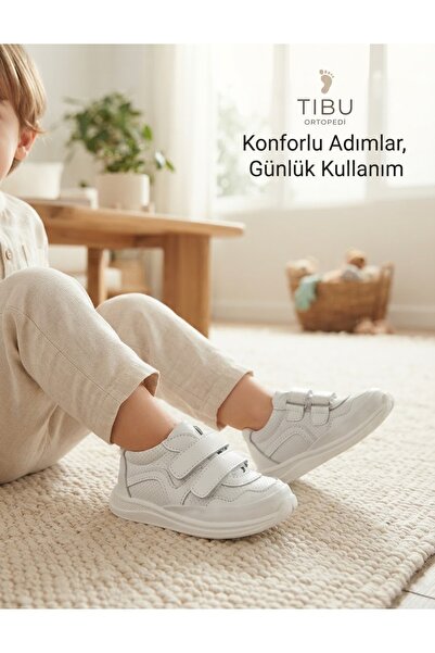 Hakki deri ortopedik bebek Çocuk Spor Ayakkabı