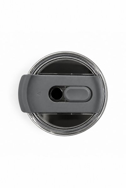 Nehir Jason Gray Stainless Steel 0.7 Liter Thermos with Straw
