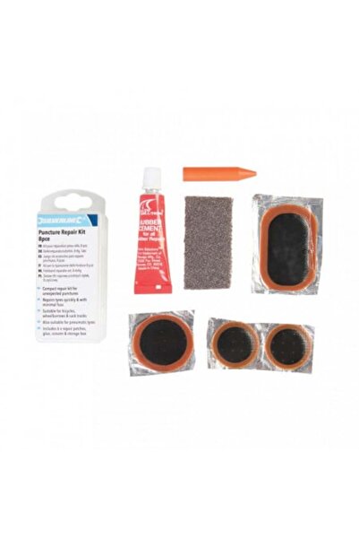 Silverline Kit de vulcanizare anvelope cu cameră, 8 piese, pentru bicicletă, ...