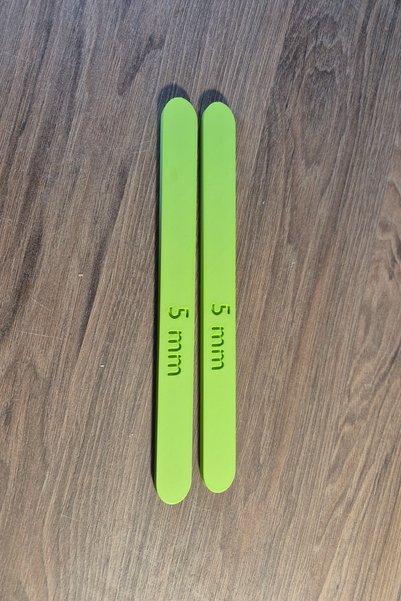 NO BRAND Șine pentru nivelarea și rularea lutului – 5 mm |   Set de 2