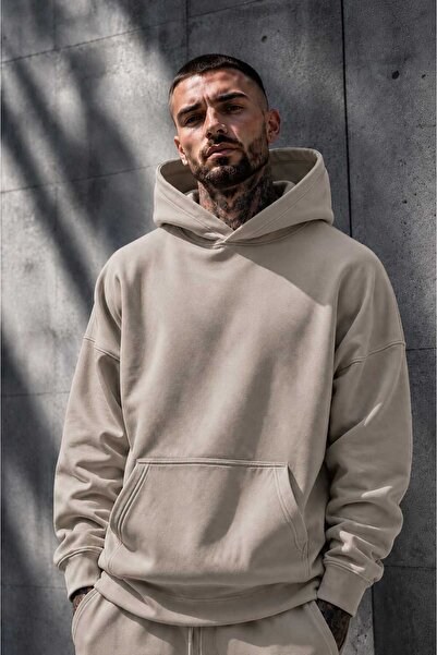 BENROMA 3 Yarn Combed Cotton Hooded Sweatshirt Lr2