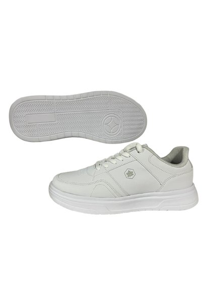 AXION Unisex White Lace-Up Orthopedic Sole Daily Stylish Walking Shoes