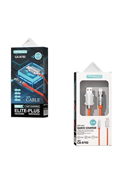 OEM Treqa CA-8792 καλώδιο δεδομένων 1m USB σε Lighting - Elite Plus Cable