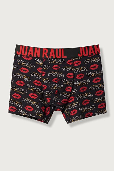 ablukaonline Men's Cotton Fabulous Patterned Boxer Black
