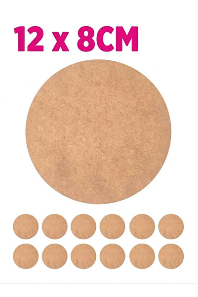 Genel Markalar Supla Levha 12 Adet 3 Mm Ham Mdf 8 Cm Çap Yuvarlak Çay Bardak ...