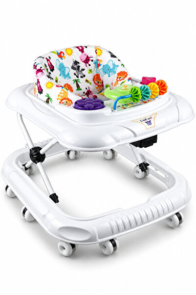 Baby Home Lüks Oyuncaklı Müzikli Ve Işıklı Yürüteç 3 Kademeli Bebek Yürüteci