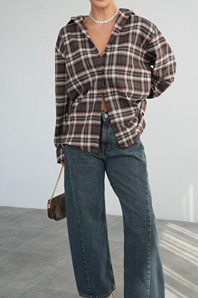 Lupies Women's Plaid Lumberjack Oversize Shirt