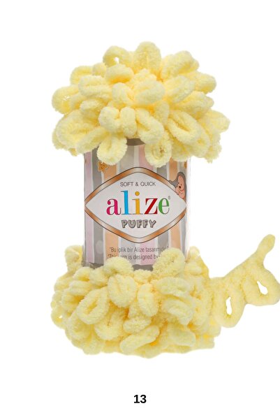 hobi dünyası evim 1 Piece Alize Puffy Hand Knitting Yarn Hand Knitted Heart P...