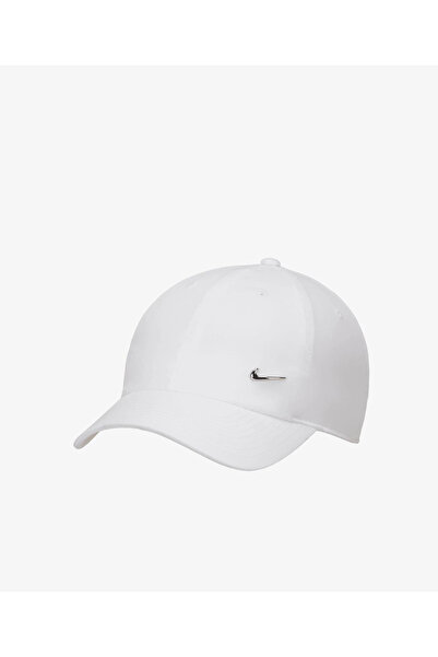 Nike Dri-Fıt Club Metal Swoosh Cap Unisex Şapka FB5372 FB5372-100