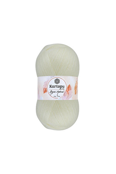 Kartopu Angora Natural Hand Knitting Yarn 5-Pack – Natural Textured Dowry Sha...