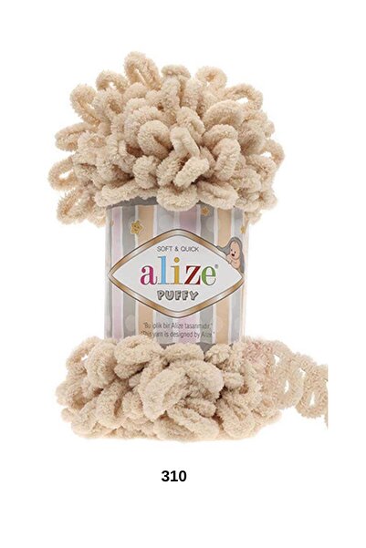 hobi dünyası evim 1 Piece Alize Puffy Hand Knitting Yarn Hand Knitted Heart P...