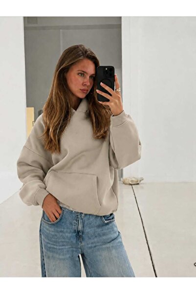 BENROMA 3 Yarn Combed Cotton Hooded Sweatshirt Lq5