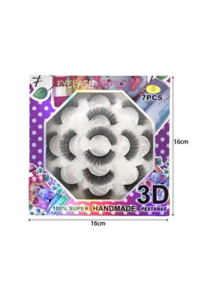 OEM Βλεφαρίδες 3D 7 ζευγάρια 14τμχ - Eyelash artist handmade