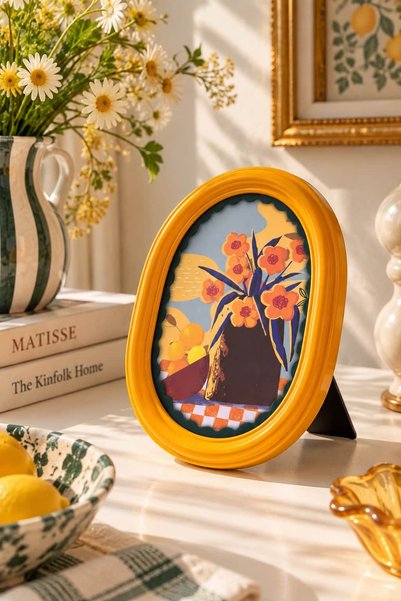 BUCOLIC Oval Metal Dekoratif Çerçeve