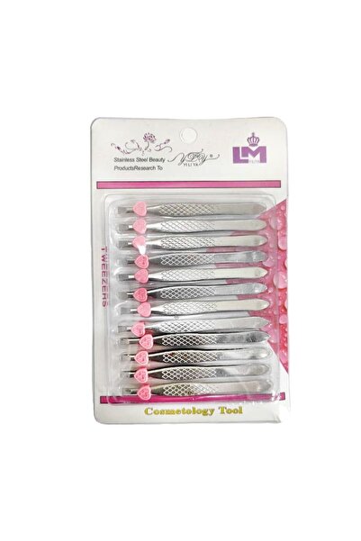 OEM YILIYA Τσιμπιδάκια φρυδιών 12τμχ - Tweezers 12pcs No:8988
