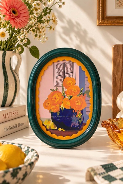 BUCOLIC Oval Metal Dekoratif Çerçeve