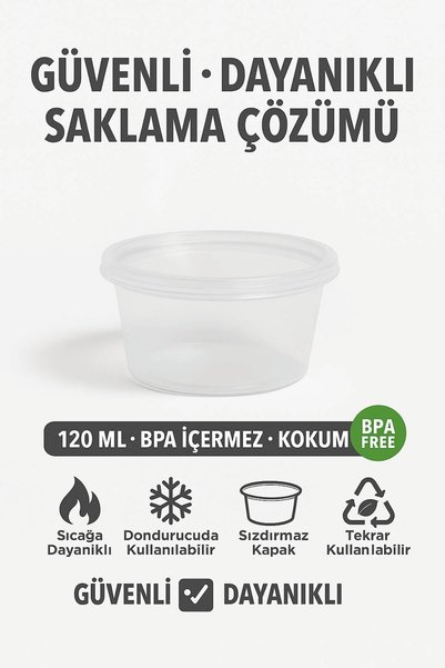 Mithra Life 120 ml Leak-Proof Mini Storage Container Sauce Bowl Icebox Container Mit1367