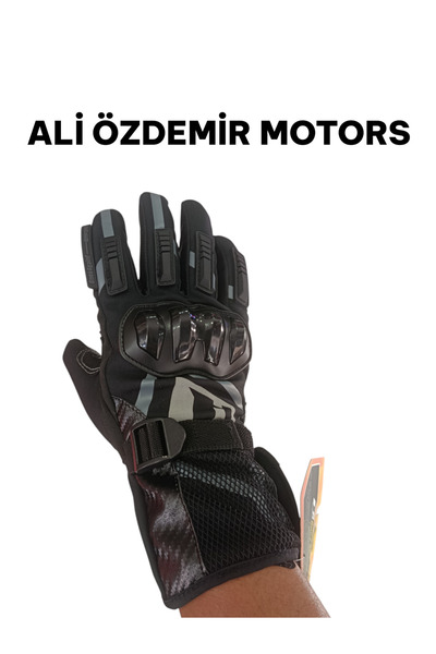 ONE'S AGAİN Ones Again Mg21 Kışlık Siyah Motosiklet Eldiveni CE 13594 Sertifi...