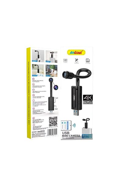 OEM Andowl Mini USB Κάμερα Q-SX6 Full HD 4K με υποδοχή Micro Sd - USB Mini Ca...