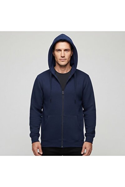 ROSE DAWSON Men's Winter Thick 3 Thread Count Hooded Zippered Cardigan/Sweats...