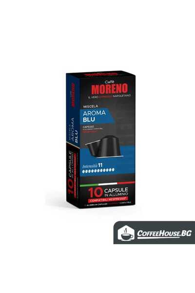 Moreno Κάψουλες καφέ Aroma Blue για Nespresso, 10 τεμάχια.