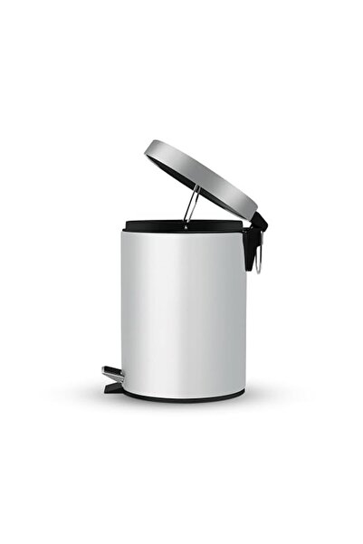 ROYALFORD Kitchen Trash Can with Pedal Stainless Steel Round Design Hands-Fre...