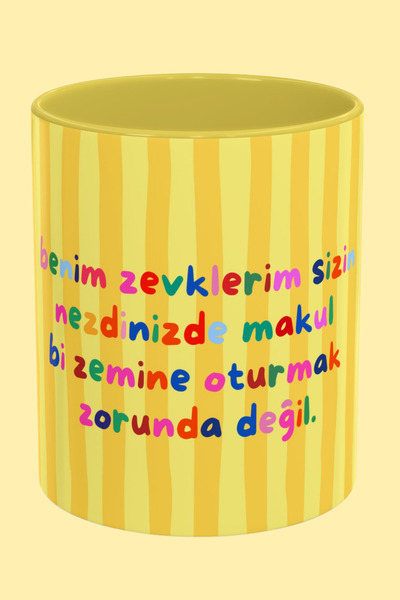 Midas Design "Makul Bir Zemin" Temalı Porselen Tasarım Hediye Kupa Midas 26/2...