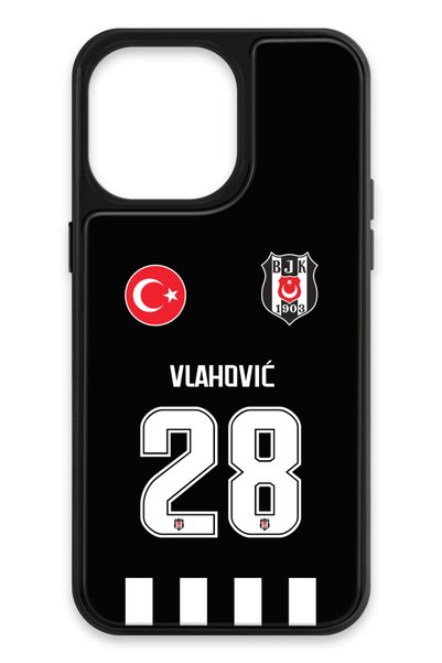Beşiktaş حافظة Dušan Vlahović Forma لهاتف iPhone 14 Pro Max (زجاجية) - أصلية مرخصة