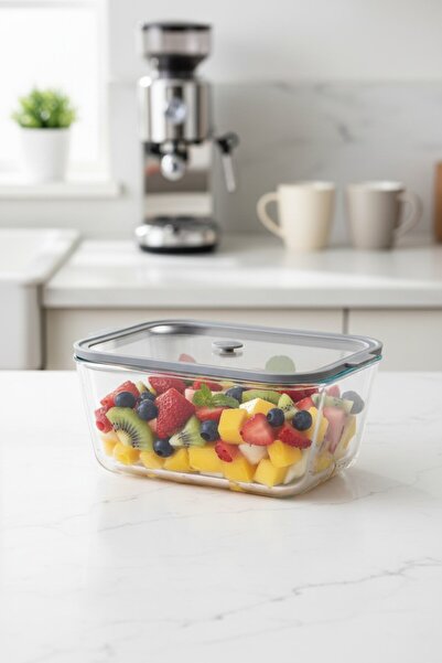 Suo Home Fresca Vacuum Glass Storage Container 1380 ml – Airtight Leak-Proof ...