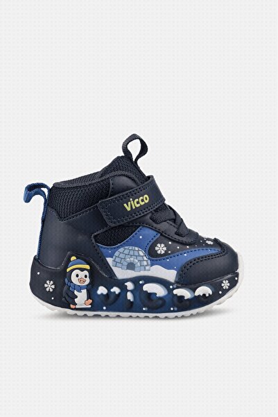 Vicco Smash Ortopedik Erkek Bebek Lacivert Işıklı Bot