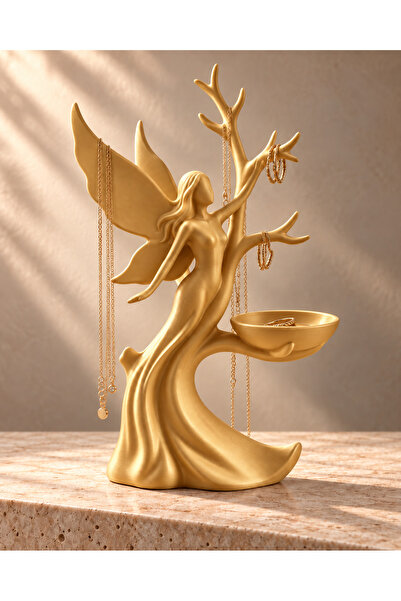 farist Jewelry Stand and Organizer with Fairy Figure – Holder for Necklaces, ...