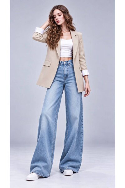 HALEY Oversize Kollar Kıvrımlı Blazer Ceket