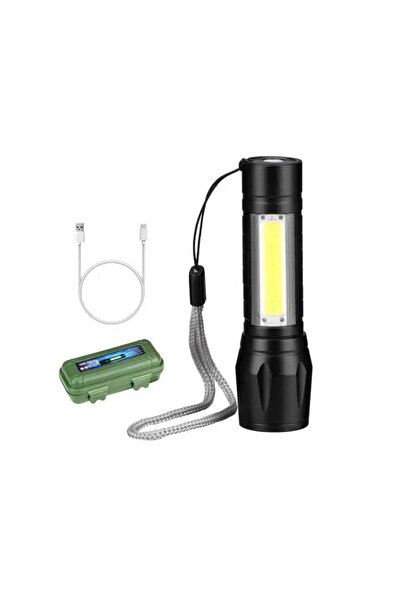 OEM Μίνι Φακός Επαναφορτιζόμενος LED Τσέπης USB Charge 9cm - Small Flashlight