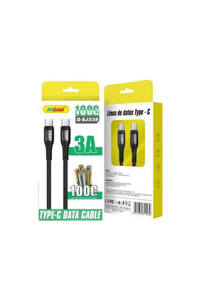 OEM Andowl Καλώδιο δεδομένων Type-c σε Type-c 6Α Q-SJ338 - Data Cable