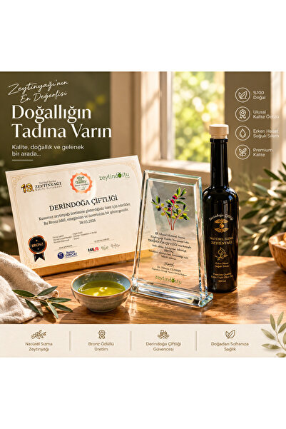 -250ml- Erken Hasat Soğuk Sıkım Natürel Sızma Zeytinyağı