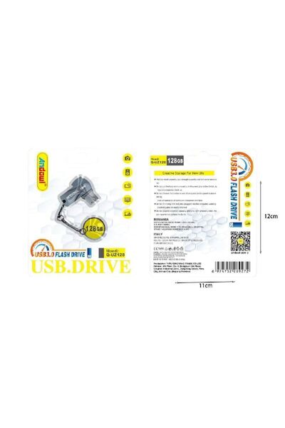 OEM Andowl Στικάκι USB 3.0 Flash Drive 128GB Q-UZ128 - Μονάδα Flash USB