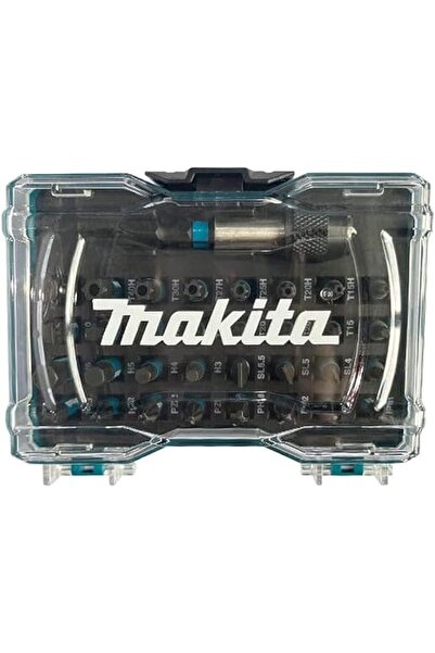 Makita E-15687 - طقم رؤوس مفك براغي أسود متين | مسمار سداسي 1/4 بوصة | 33 قطعة