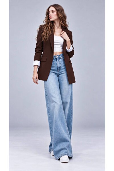 HALEY Oversize Kollar Kıvrımlı Blazer Ceket