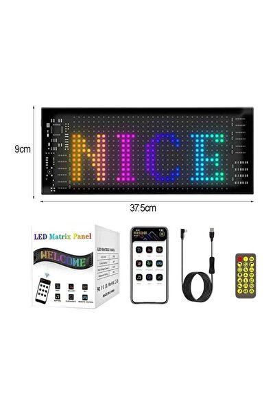 OEM Εύκαμπτη LED Πινακίδα RGB Bluetooth με Κινούμενες Εικόνες και Κείμενο μέσ...