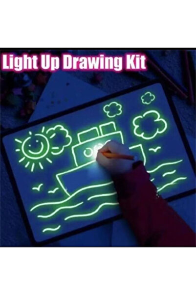 Generic Magic Drawing Board, Fluorescent Drawing Tablet with Highlighter, Drawing Board for Kids, Glowing Writing Tablet for Kids, Creative And Educational Toys for Kids