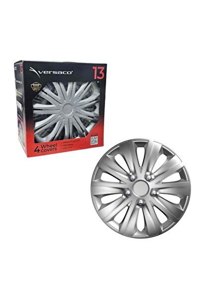 OEM Versaco Σετ Τάσια Αυτοκινήτου 4τμχ 13" Ασημί - Wheel Covers