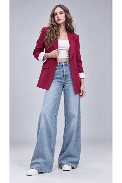 HALEY Oversize Kollar Kıvrımlı Blazer Ceket