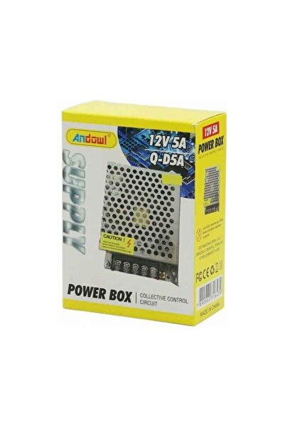 OEM Andowl Τροφοδοτικό Ρεύματος 12V 5A 60W Q-D5A – Power Supply Box