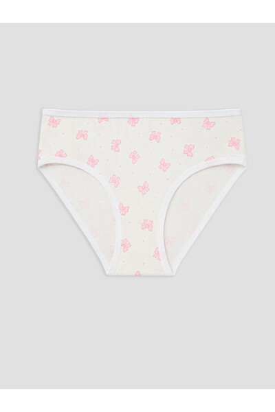 LC Waikiki Özmarka New Season White Patterned Girls' Panties