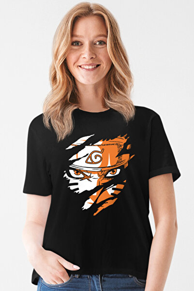 ROCKANDROLL Tricou negru pentru femei Hardcore Naruto