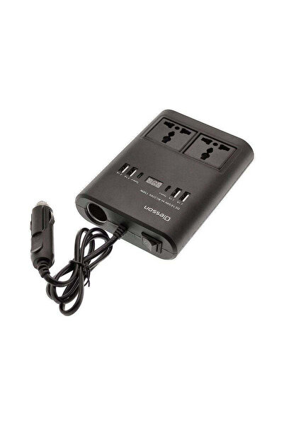 Tradesor Μετασχηματιστής - Power Inverter αυτοκινήτου - 150W - 12VDC to 220VA...