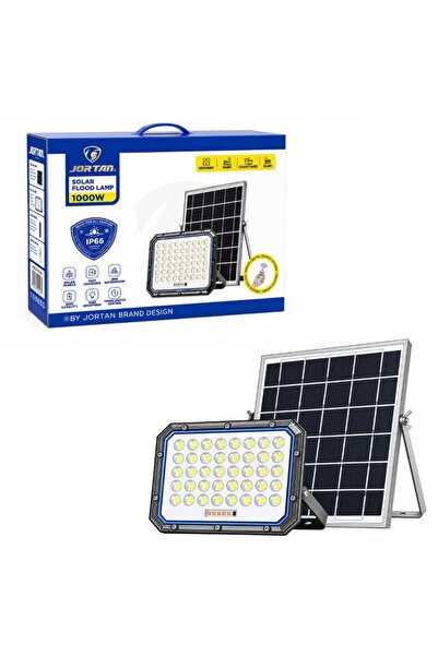 OEM JORTAN Ηλιακός Προβολέας LED 1000W με Φωτοβολταϊκό Πάνελ, Τηλεχειριστήριο...