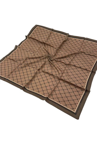 Benetton Desenli Siena Eşarp - 1040 - Taba